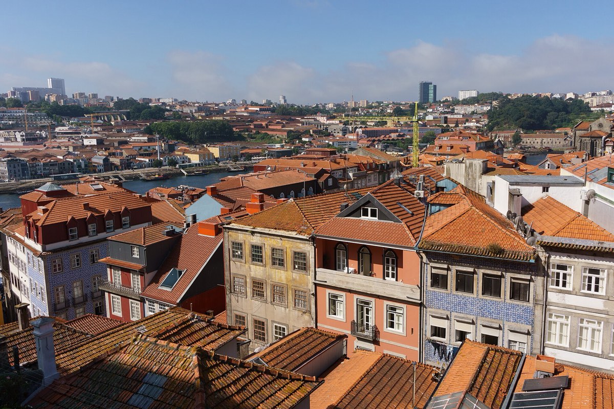 Vista dos telhados do Porto